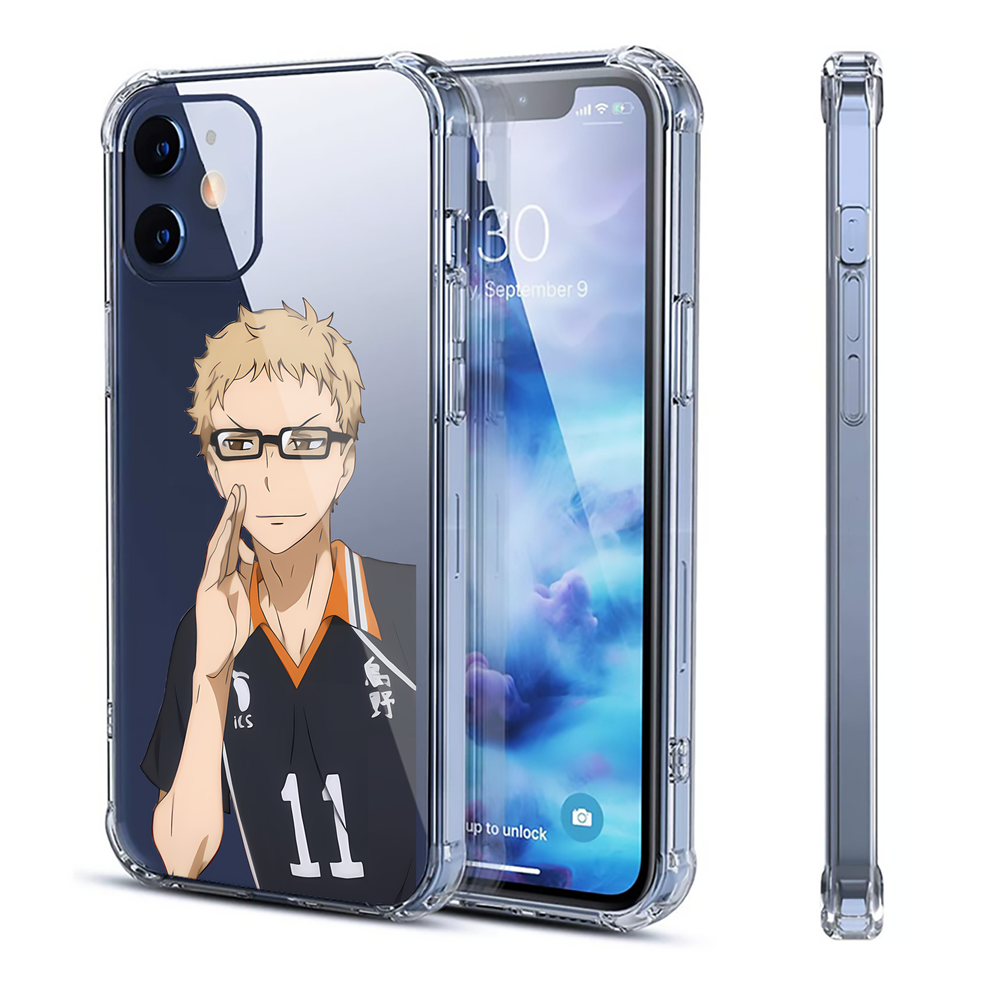（画像用） ハイキュー!! Haikyu!! 【iPhone 12シリーズ対応】透明スマホケース（クリアソフトケース）